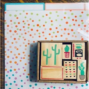 Cactus Stamp & File Folder Bundle